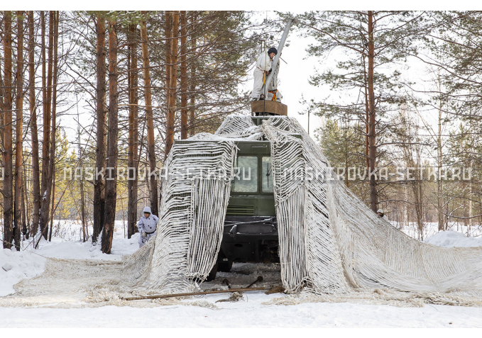 Маскировочный комплект МКТ-2С Снег 9х12 м – купить по цене 33200 руб. в интернет-магазине в городе Екатеринбург картинка 2